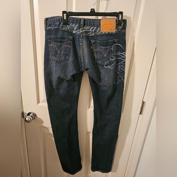 Levi x Andy Warhol Art Inspired Denim Jeans Size 30x34 - Picture 5 of 6